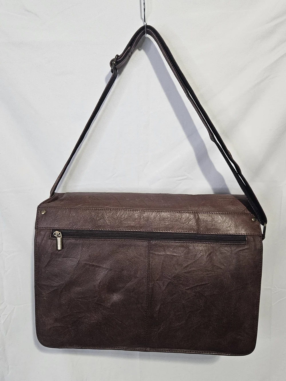 Wilsons Leather M. Julian 1990s Messenger Bag Mens Large Brown Crossbody Laptop
